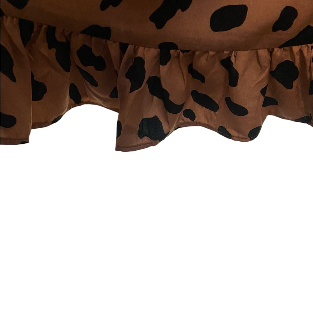 Brown Ruffled High-Low Sundress - Picture 4 of 11